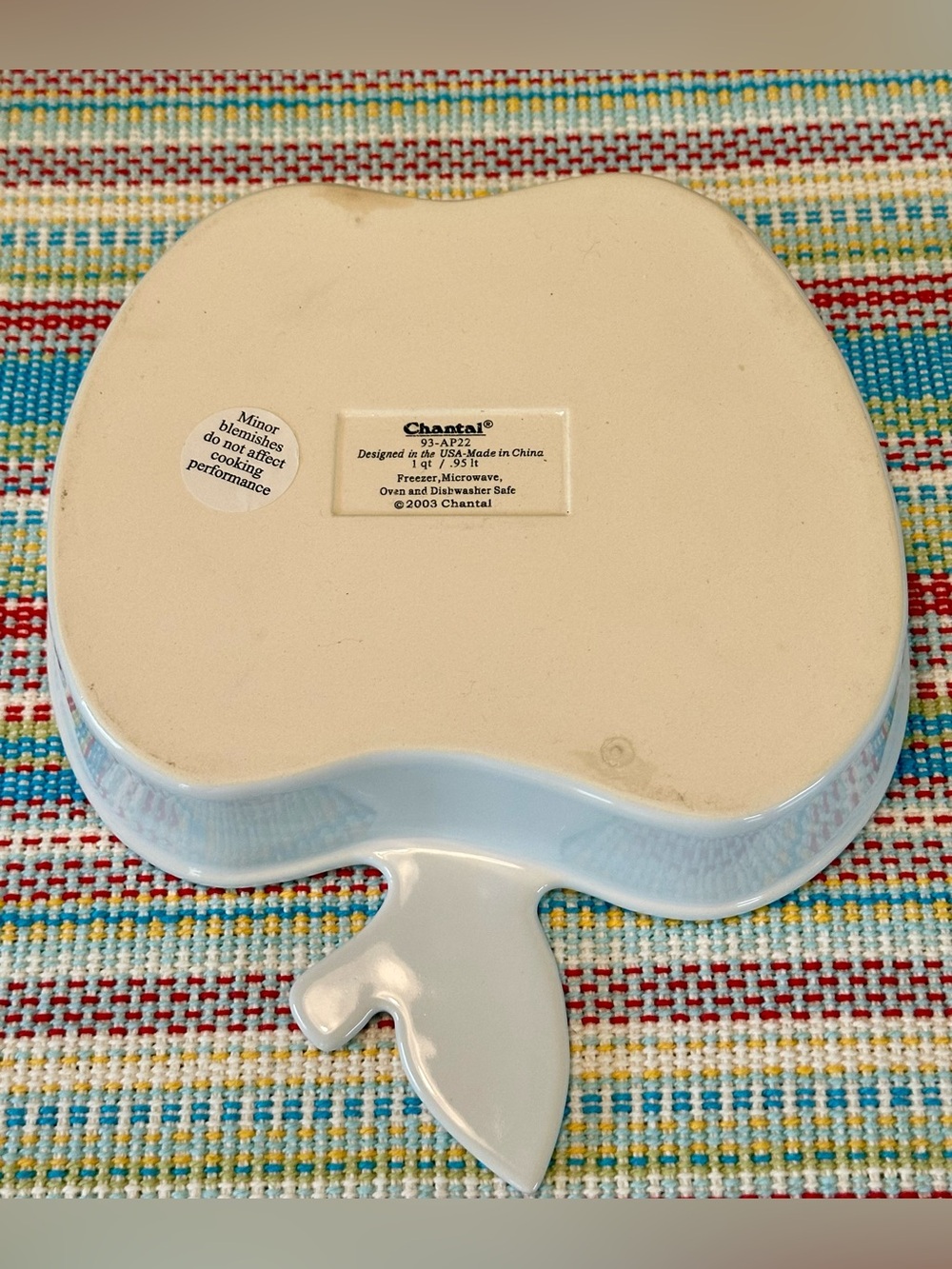 Chantal Apple-Shaped Oven Dish 1 Qt (2003) - Picture 3 of 5